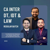 CA Inter DT, IDT & Law | Regular Batch by CA Bhanwar Borana, CA Vishal Bhattad & CA Shubham SInghal | For Jan/May/Sep 26 Exams